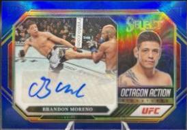Brandon Moreno 2023 Panini Select UFC Octagon Action Signatures #21 Blue