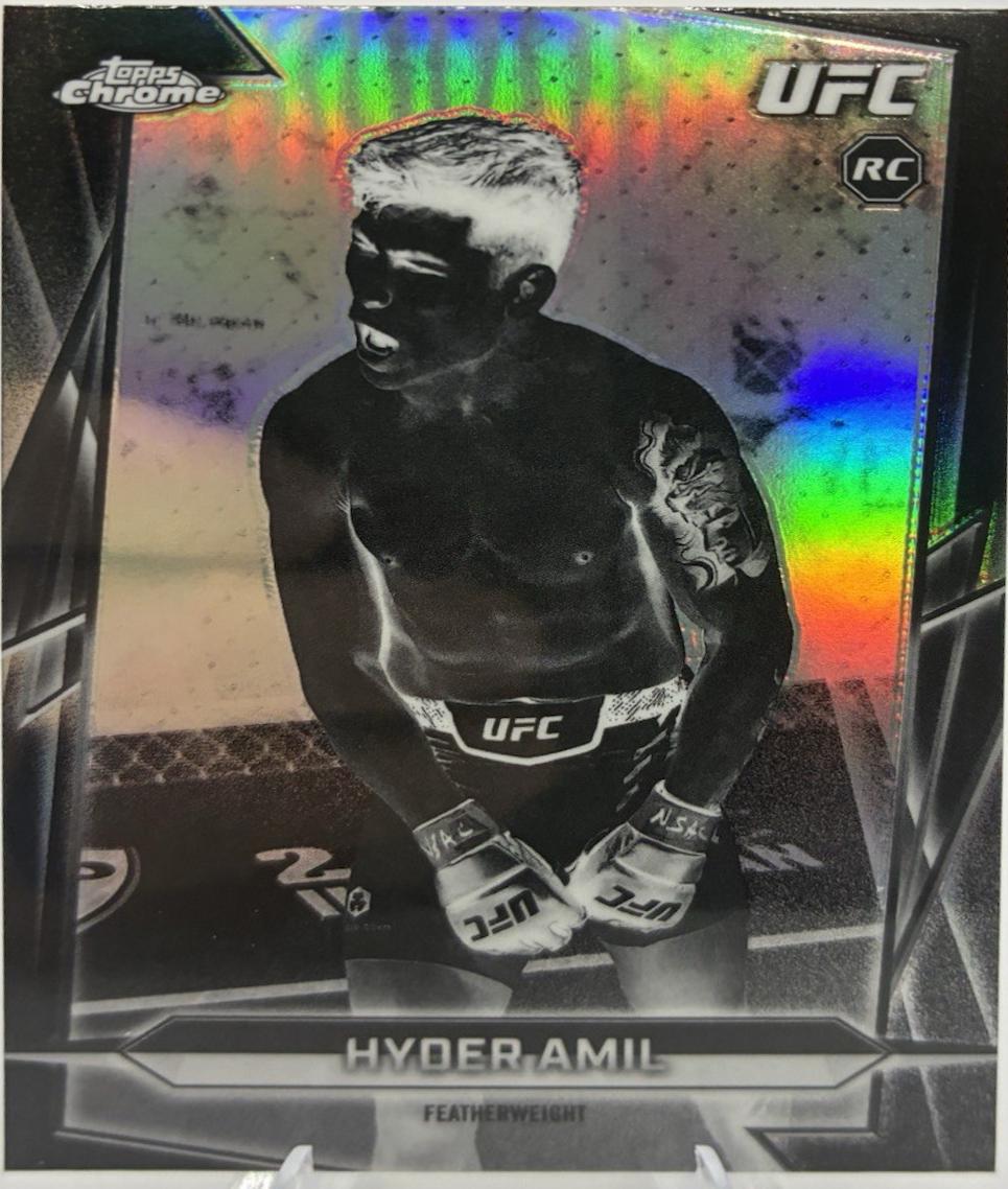 Hyder Amil 2026 Topps Chrome UFC Base #199 Negative Refractor