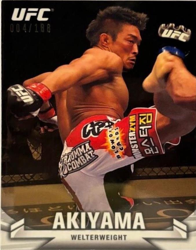 Yoshihiro Akiyama 2013 Topps UFC Knockout Base #85 Gold