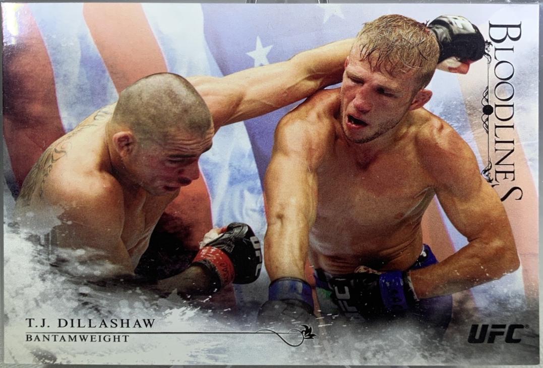 TJ Dillashaw 2014 Topps UFC Bloodlines Base #37 Flag