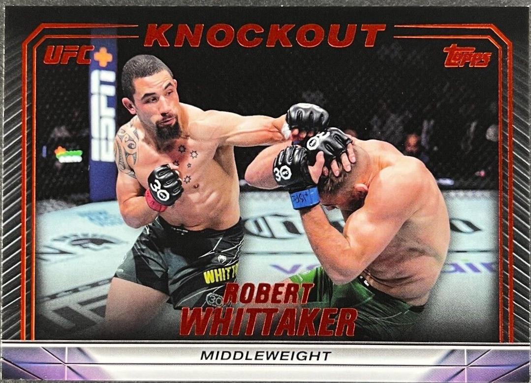 Robert Whittaker 2024 Topps Knockout UFC Base #58 Orange