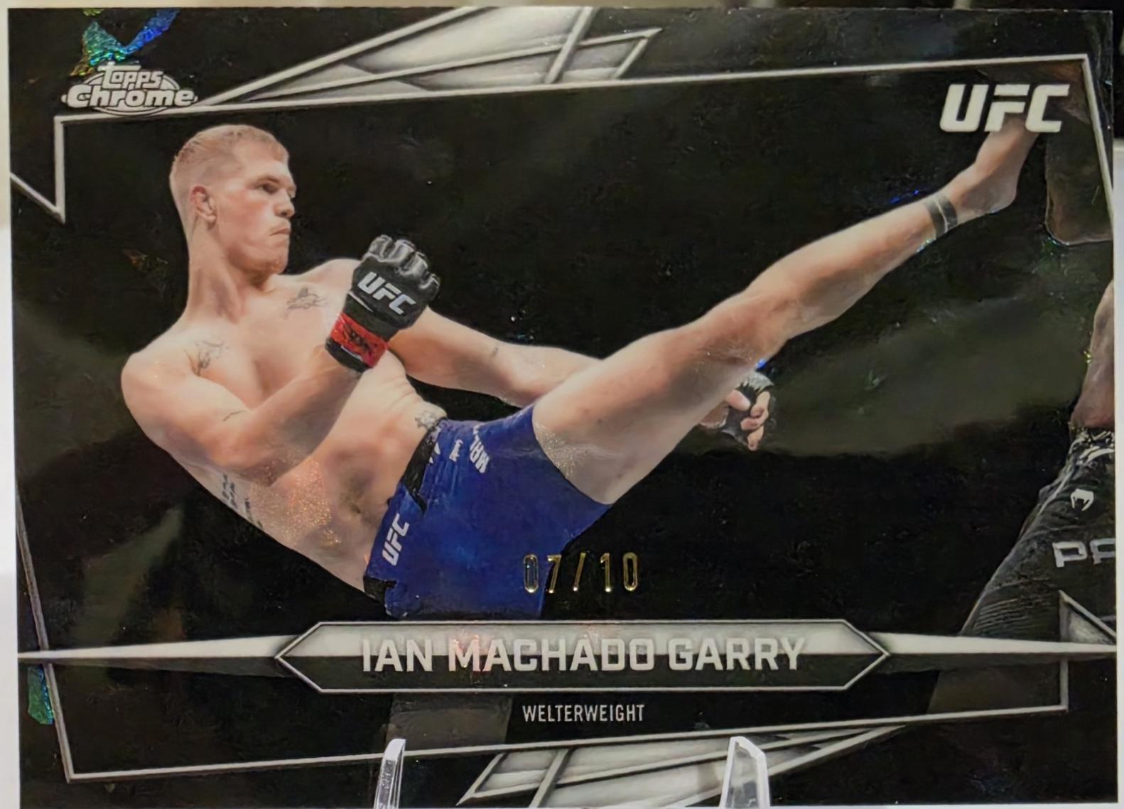 Ian Machado Garry 2026 Topps Chrome UFC Base #93 Black Refractor