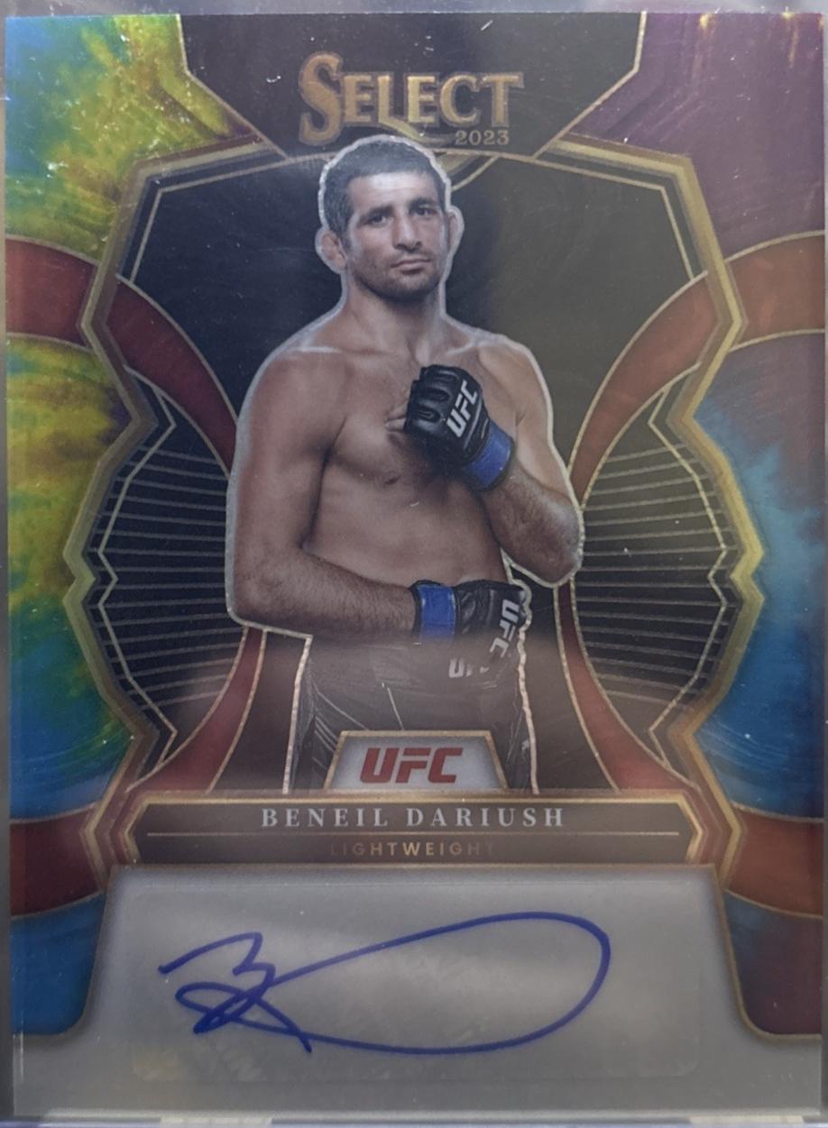 Beneil Dariush 2023 Panini Select UFC Signatures #31 Tie-Dye