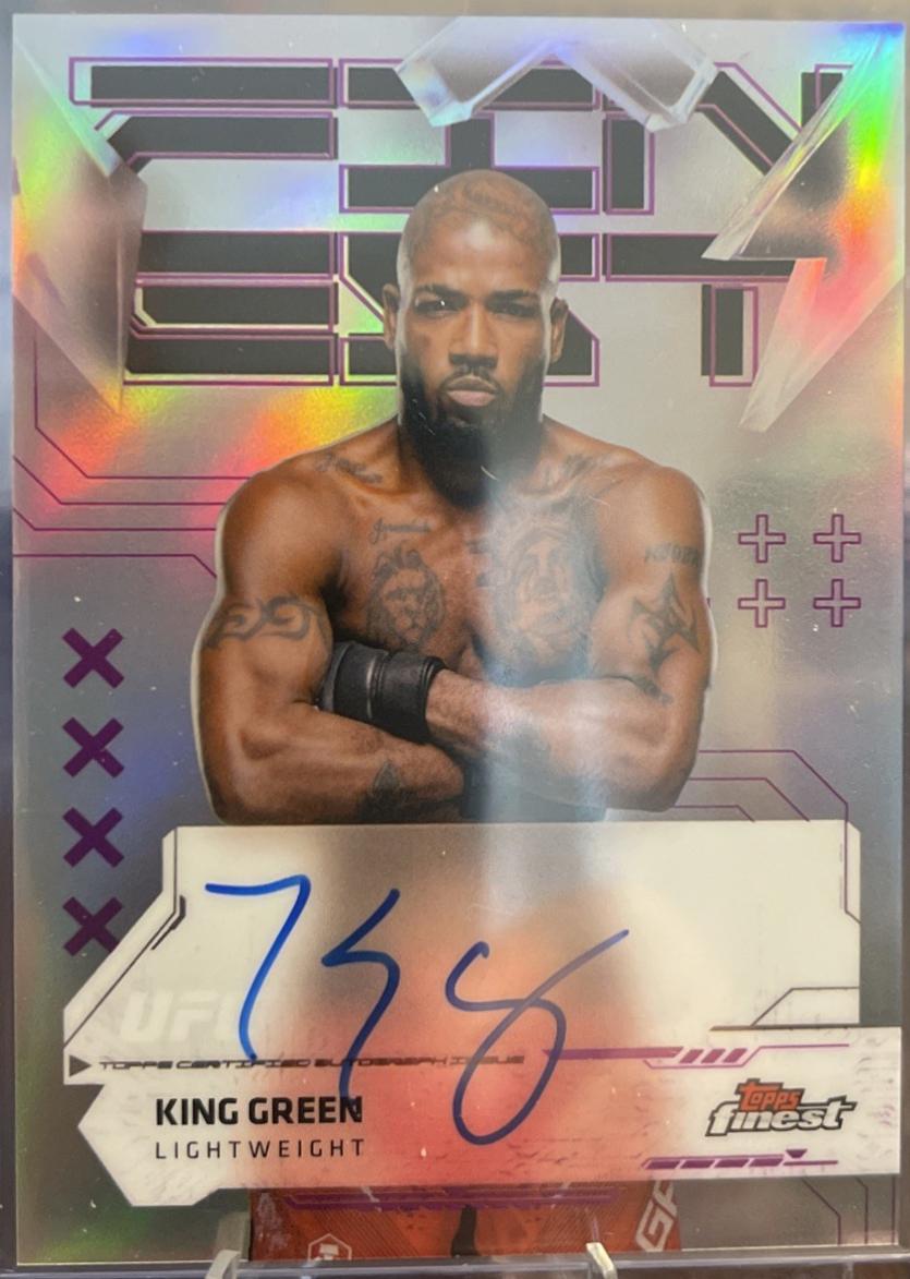 King Green 2025 Topps Finest UFC Finest Autographs #FA-KG Refractor