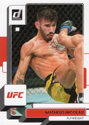Matheus Nicolau 2023 Panini Donruss UFC Base #105 Teal Laser