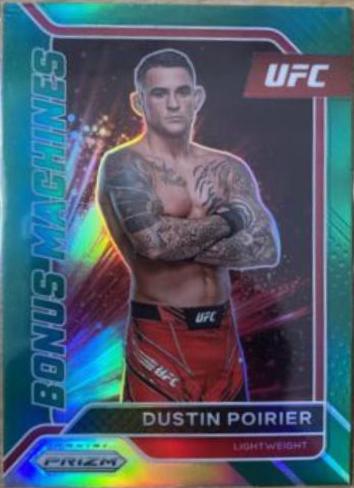 Dustin Poirier 2022 Panini Prizm UFC Bonus Machines #7 Green