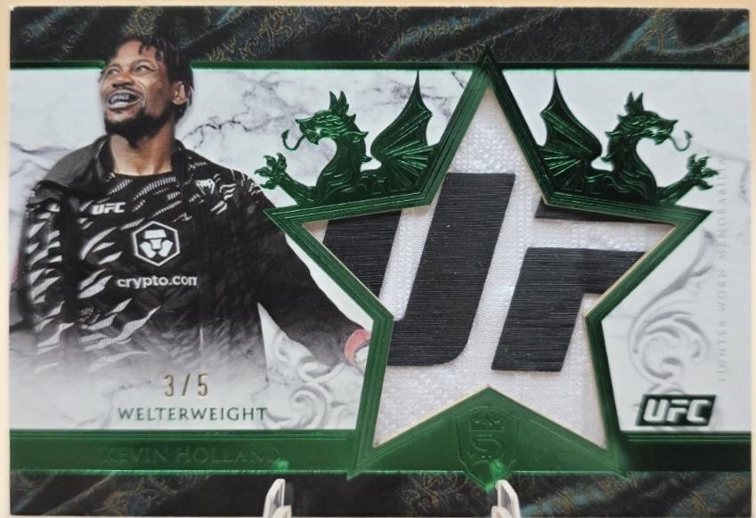 Kevin Holland 2025 Topps Royalty UFC Star Relics #SR-KH Green