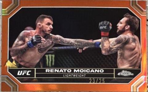 Renato Moicano 2024 Topps Chrome UFC Base #162 Orange Refractor
