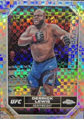 Derrick Lewis 2024 Topps Chrome UFC Base #59 X-Fractor