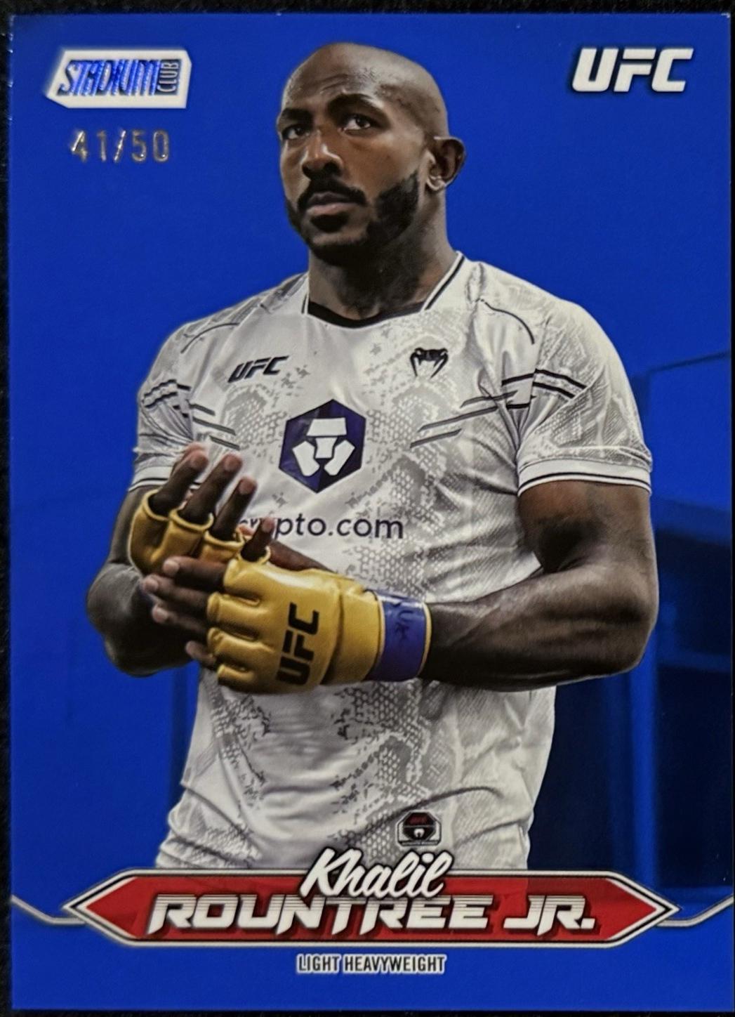 Khalil Rountree Jr. 2025 Topps Stadium Club UFC Base #74 Blue