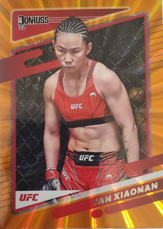 Yan Xiaonan 2022 Panini Donruss UFC Base #80 Orange