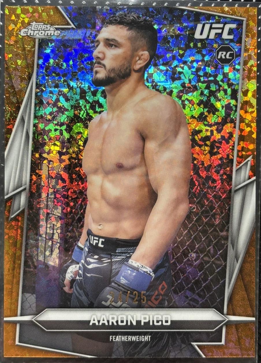 Aaron Pico 2026 Topps Chrome UFC Base #88 Orange Mini Diamonds Refractor