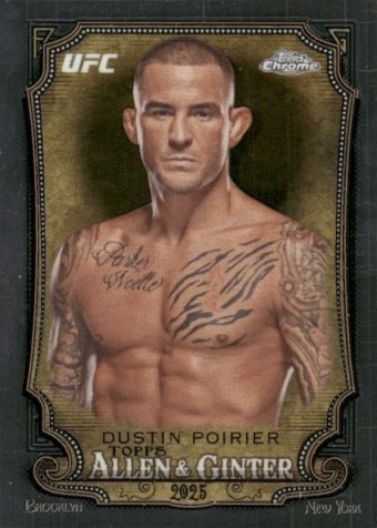 Dustin Poirier 2025 Topps Chrome UFC Allen & Ginter #AAG-29 Orange