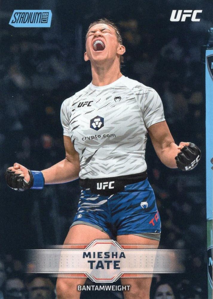 Miesha Tate 2026 Topps Stadium Club UFC Base #117 Light Blue