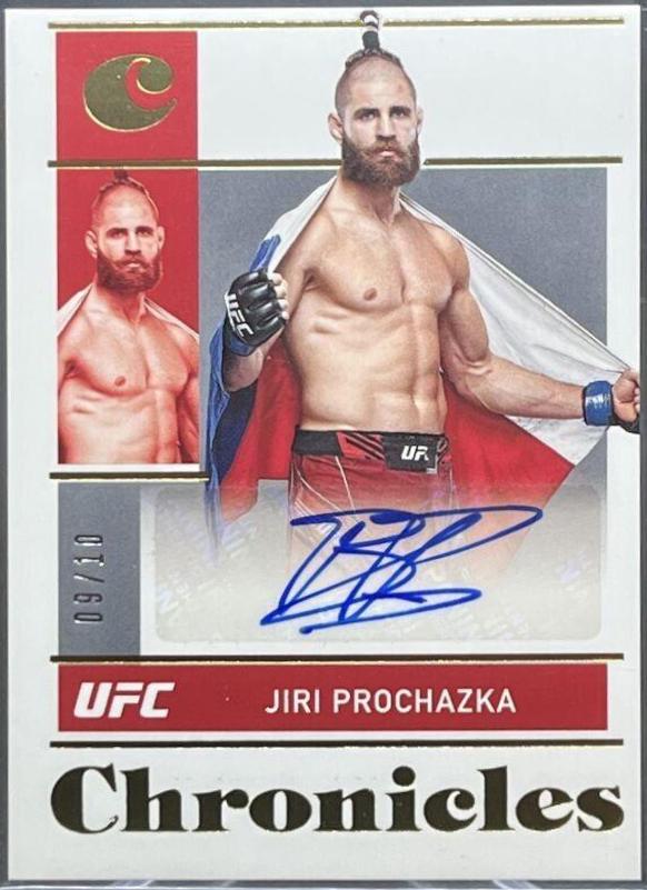 Jiri Prochazka 2022 Panini Chronicles UFC Chronicles Signatures #29 Gold