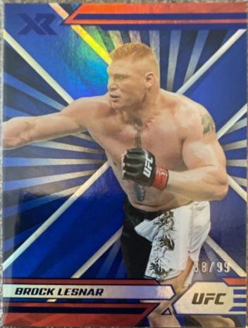 Brock Lesnar 2022 Panini Chronicles UFC Base XR #283 Blue