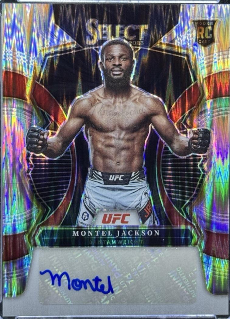 Montel Jackson 2023 Panini Select UFC Rookie Signatures #16 Flash