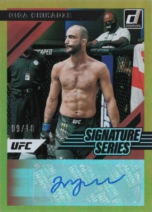Giga Chikadze 2022 Panini Donruss UFC Signature Series #60 Gold