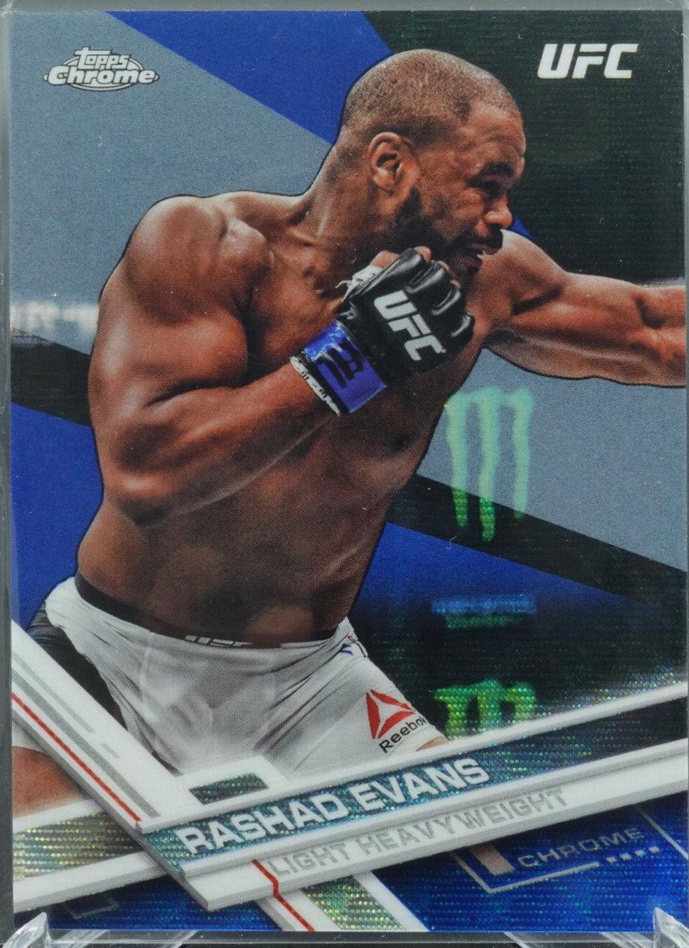 Rashad Evans 2017 Topps Chrome UFC Base #34 Blue Wave