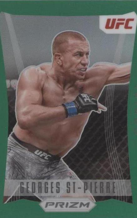 Georges St-Pierre 2022 Panini Prizm UFC Prizm Flashback #10 Green