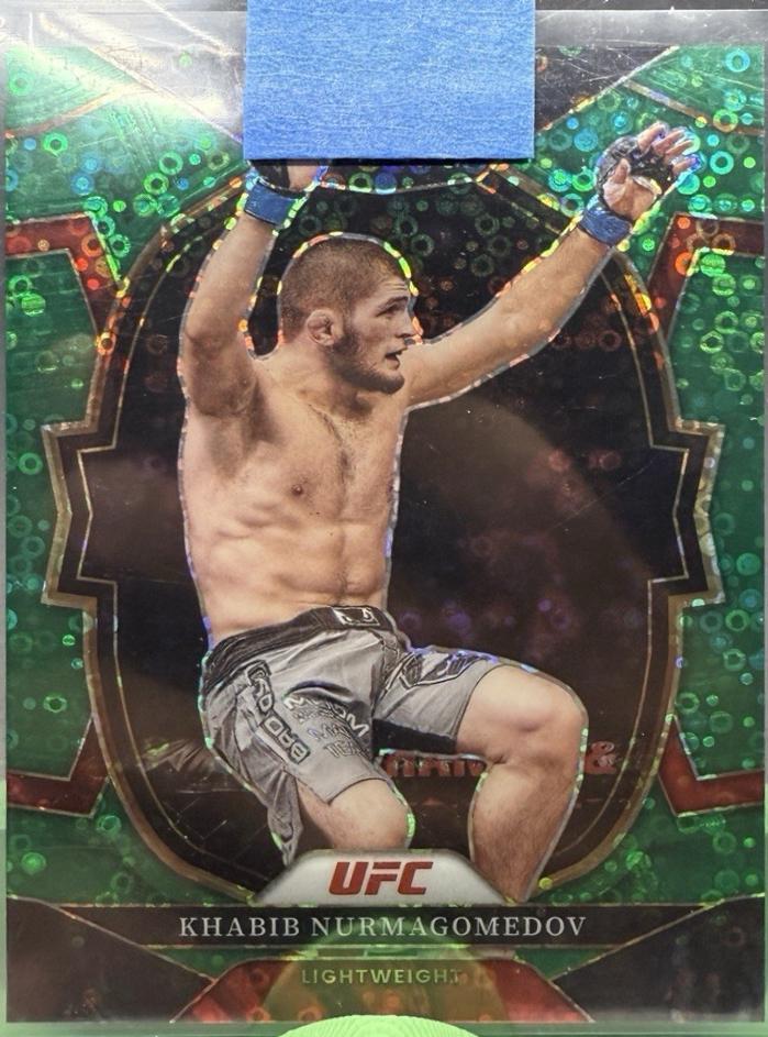 Khabib Nurmagomedov 2023 Panini Select UFC Concourse #97 Green Disco