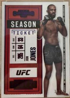 Jon Jones 2021 Panini Chronicles UFC Base Contenders Season Ticket #9 Purple