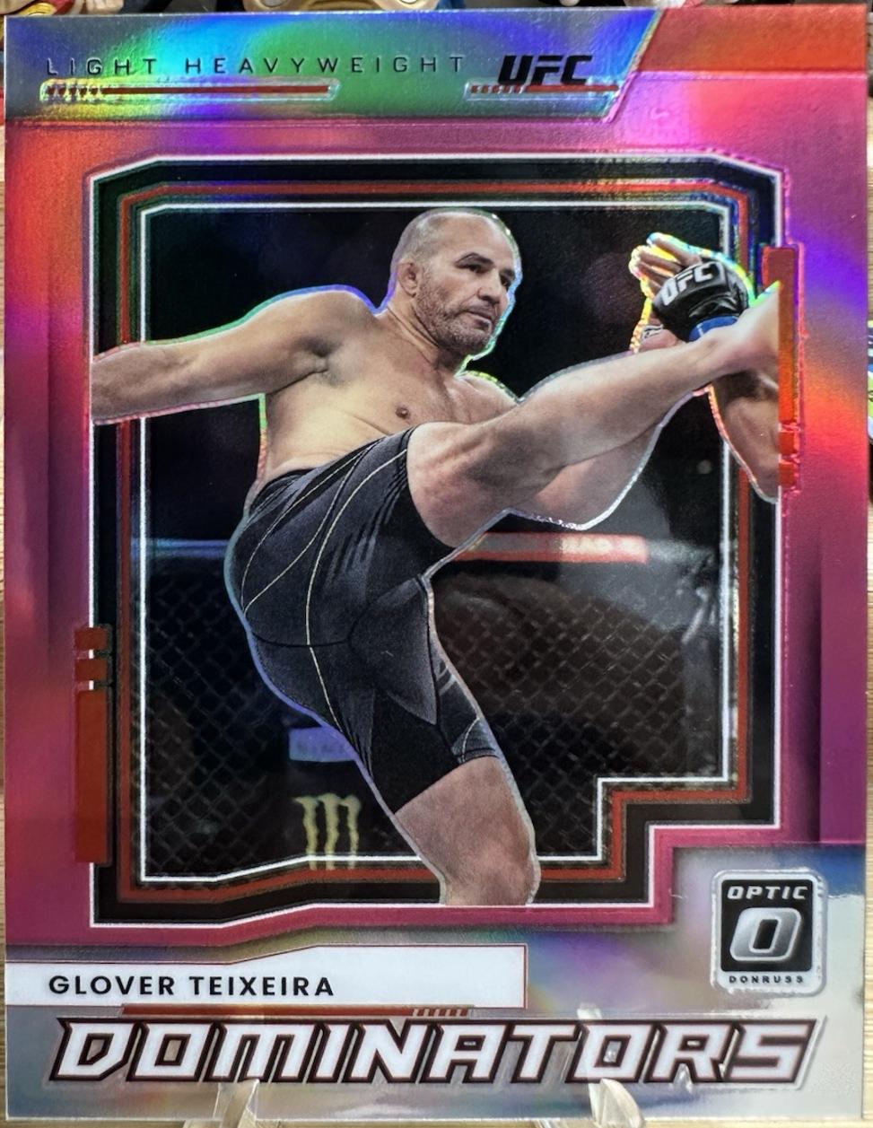 Glover Teixeira 2022 Panini Donruss Optic UFC Dominators #18 Pink