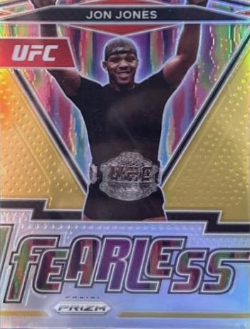 Jon Jones 2022 Panini Prizm UFC Fearless #19 Gold