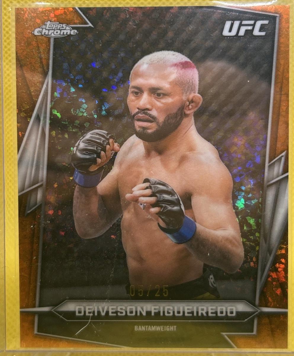 Deiveson Figueiredo 2026 Topps Chrome UFC Base #89 Orange Mini Diamonds Refractor