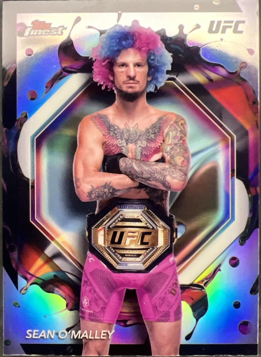 Sean O'Malley 2024 Topps Finest UFC Base Rare #226 Refractor