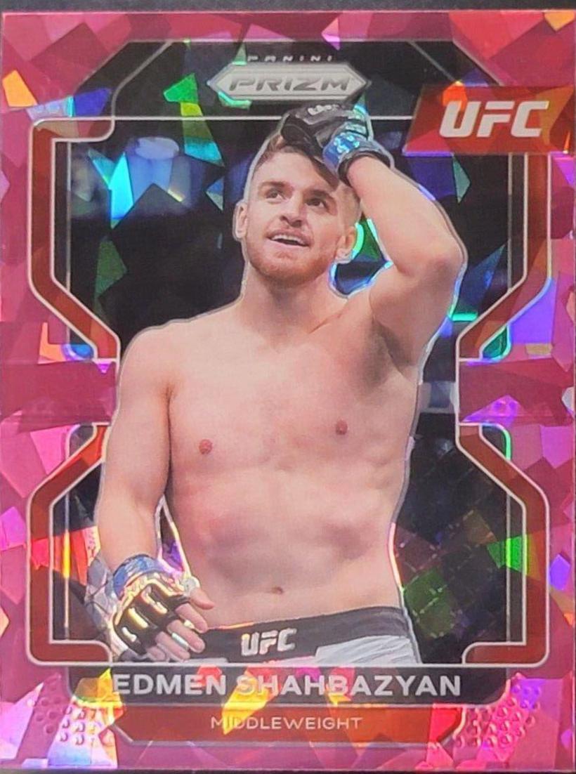 Edmen Shahbazyan 2022 Panini Prizm UFC Base #133 Pink Ice
