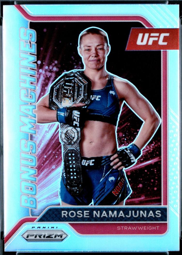 Rose Namajunas 2022 Panini Prizm UFC Bonus Machines #18 Silver