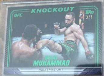 Belal Muhammad 2024 Topps Knockout UFC Base #11 Emerald
