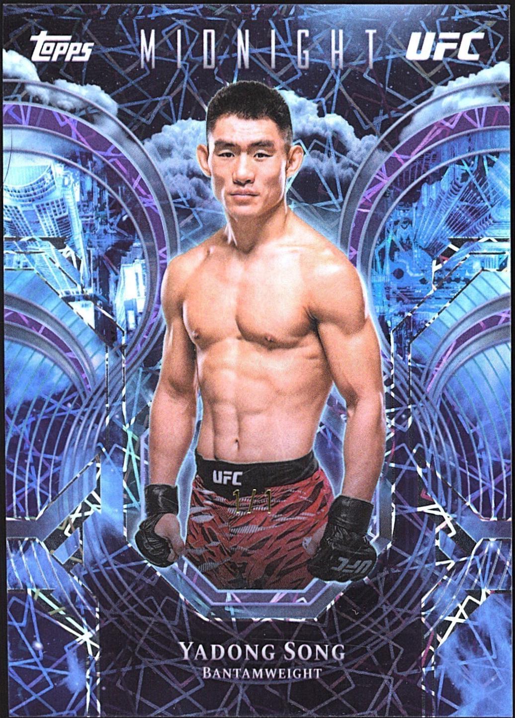 Song Yadong 2026 Topps Midnight UFC Night Watch #PC-21 Black Light