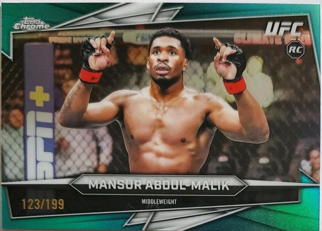 Mansur Abdul-Malik 2026 Topps Chrome UFC Base #59 Aqua Refractor