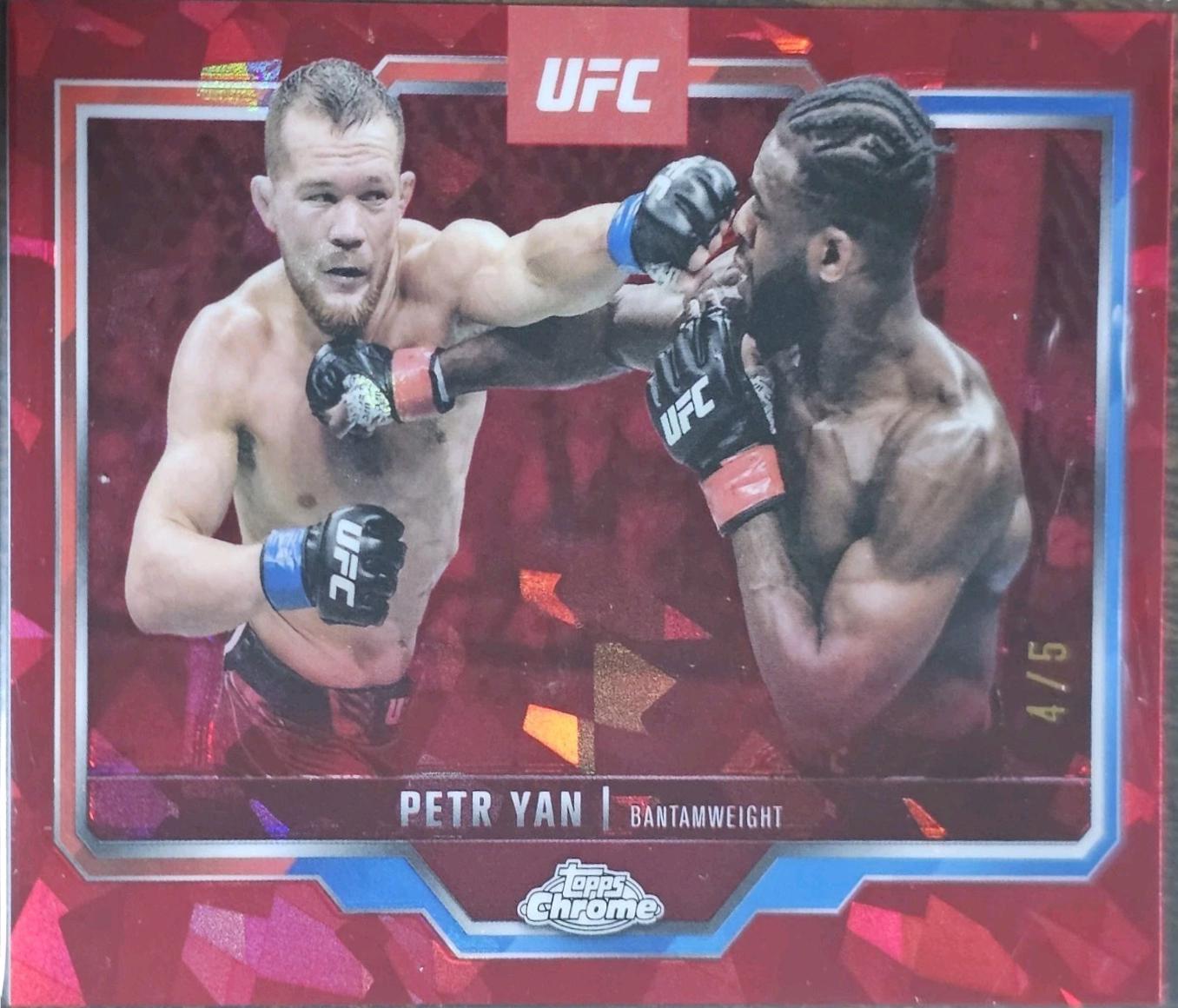 Petr Yan 2025 Topps Chrome Sapphire UFC Base Sapphire #116 Red Sapphire