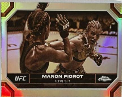 Manon Fiorot 2024 Topps Chrome UFC Base #120 Sepia Refractor