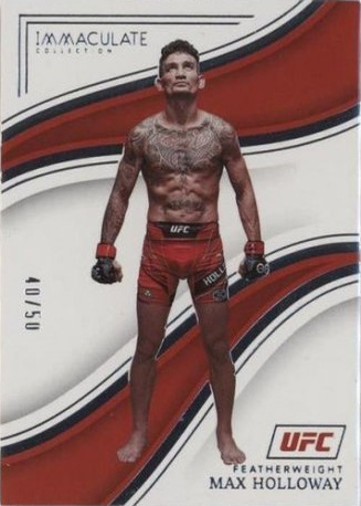 Max Holloway 2023 Panini Immaculate Collection UFC Base #27 Green