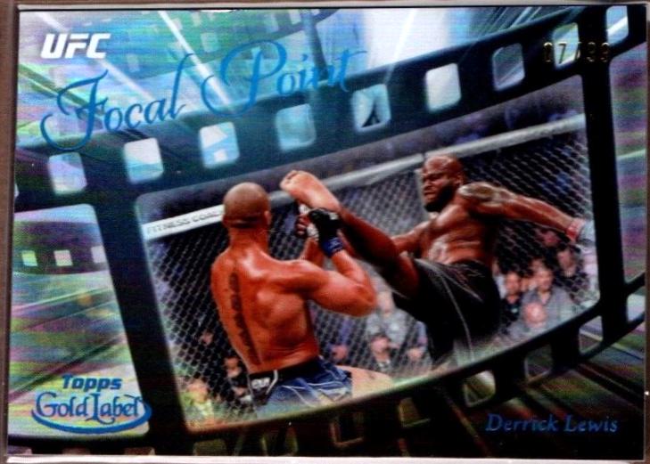 Derrick Lewis 2024 Topps Gold Label UFC Focal Point #FP-19 Blue