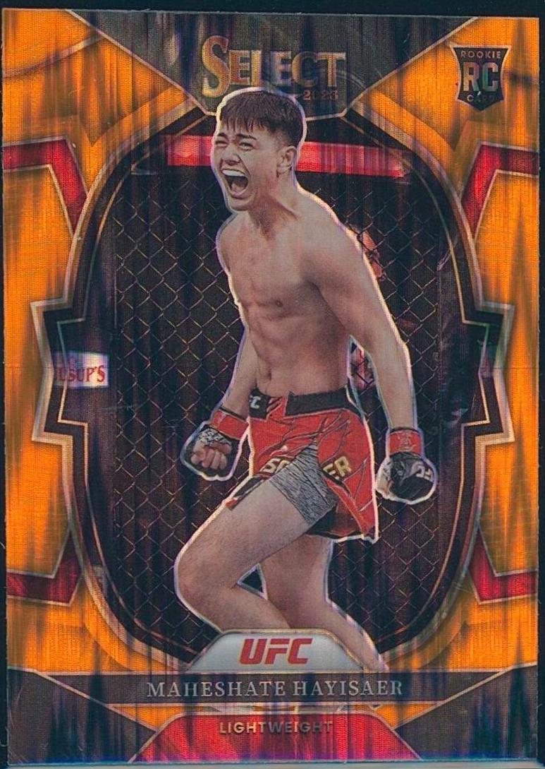 Maheshate Hayisaer 2023 Panini Select UFC Concourse #49 Orange Flash