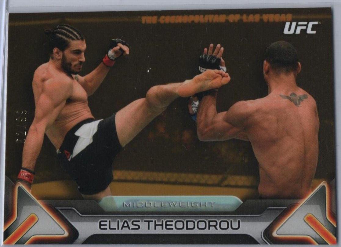 Elias Theodorou 2016 Topps UFC Knockout Base #76 Gold