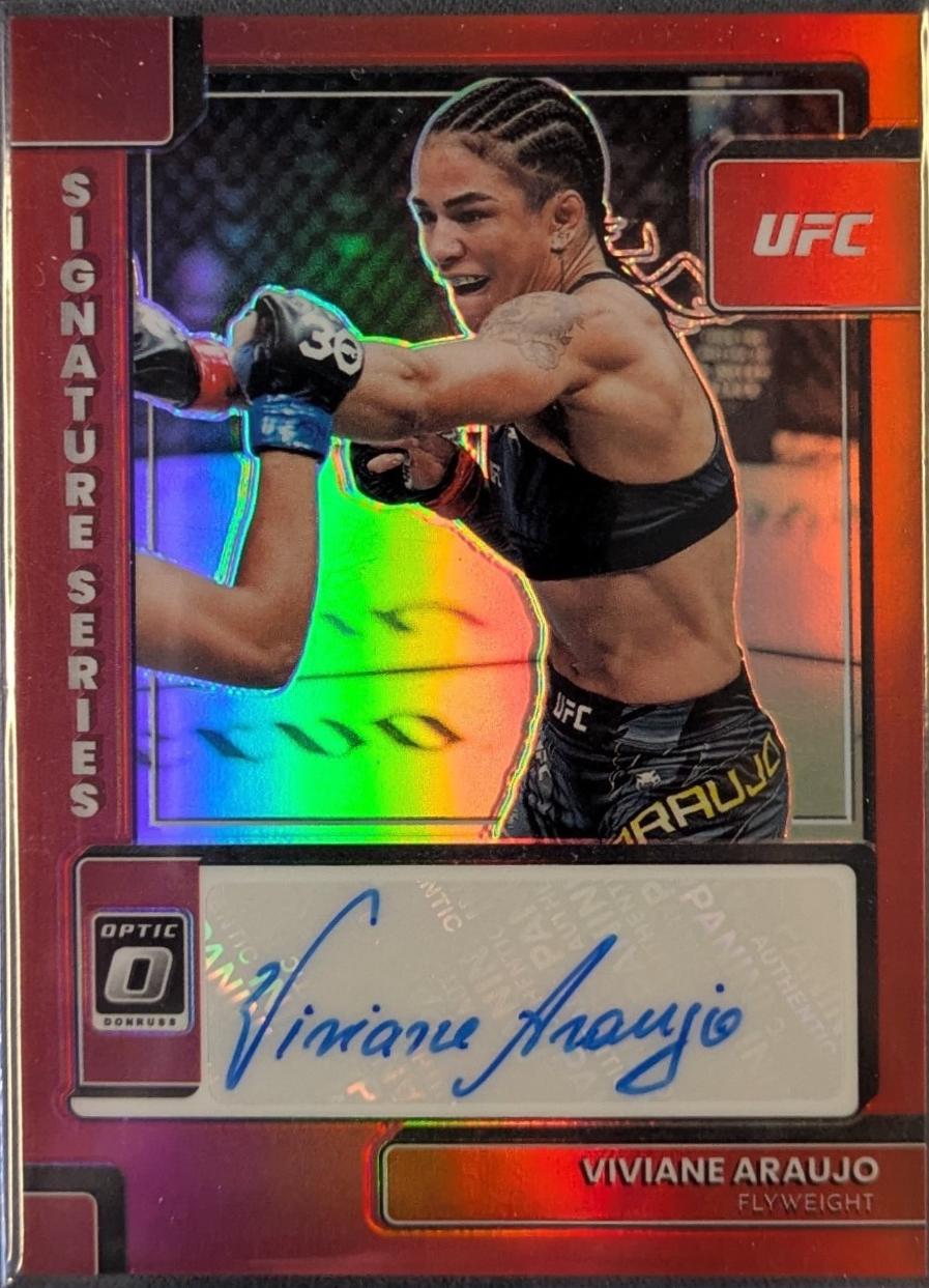 Viviane Araujo 2023 Panini Donruss Optic UFC Signature Series #26 Red