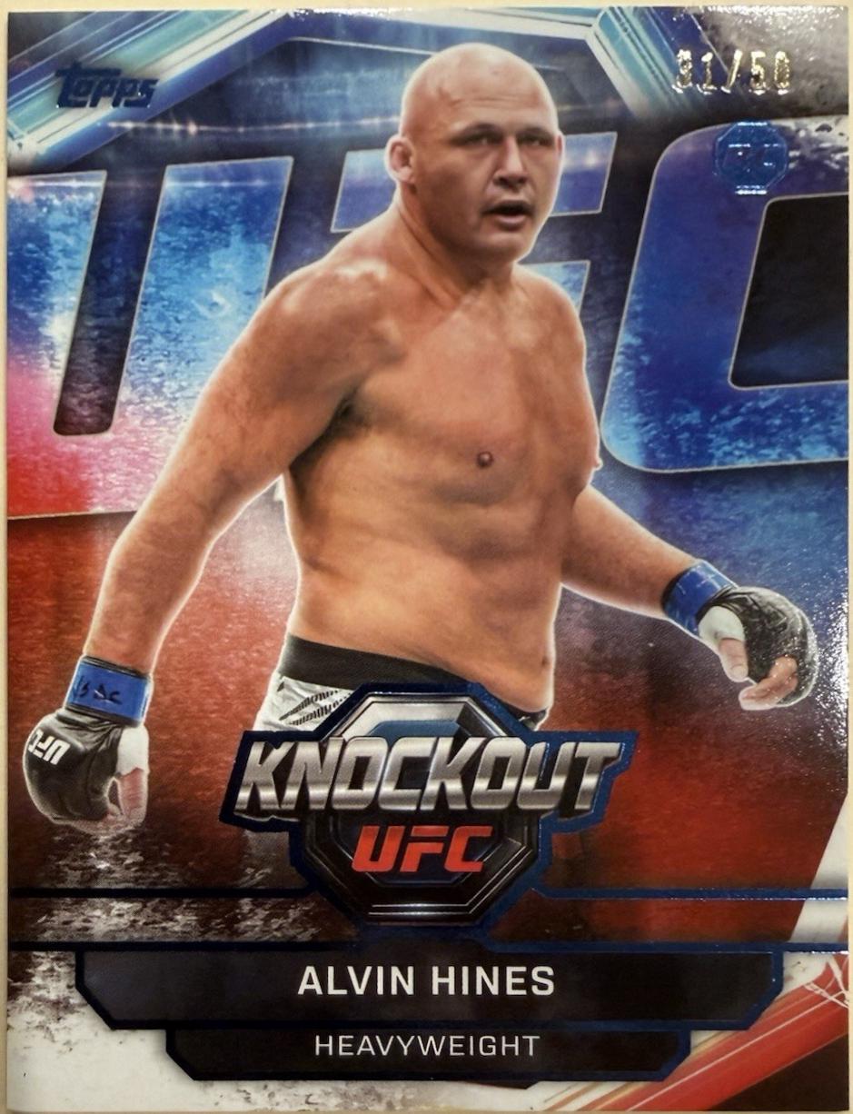 Alvin Hines 2026 Topps Knockout UFC Base #42 Blue