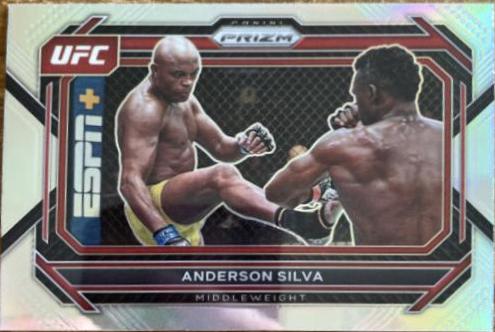 Anderson Silva 2023 Panini Prizm UFC Base #76 Silver