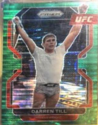 Darren Till 2022 Panini Prizm UFC Base #181 Green Pulsar
