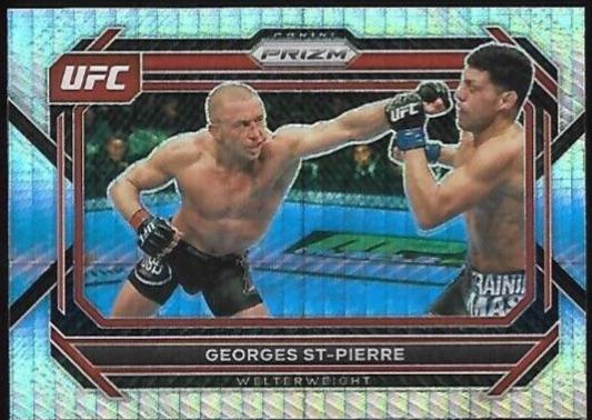 Georges St-Pierre 2023 Panini Prizm UFC Base #32 Hyper
