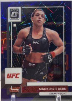 Mackenzie Dern 2023 Panini Donruss Optic UFC Base #58 Purple Velocity