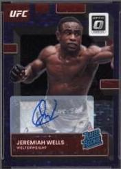 Jeremiah Wells 2023 Panini Donruss Optic UFC Base Rated Rookies Signatures #136 Holo