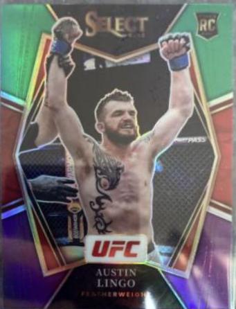 Austin Lingo 2022 Panini Select UFC Premier Level #197 Tri Color