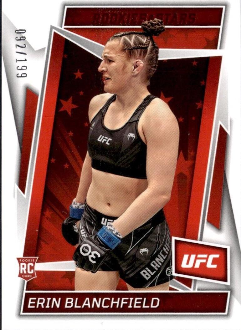 Erin Blanchfield 2023 Panini Chronicles UFC Base Rookies and Stars #188 Red